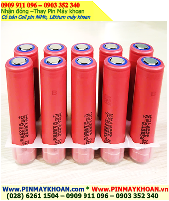 CELL PIN máy khoan-máy bắt vít Pin sạc 18650 Lithium 3.7v Sanyo NCR18650GA (3450mAh dòng xả 10A)